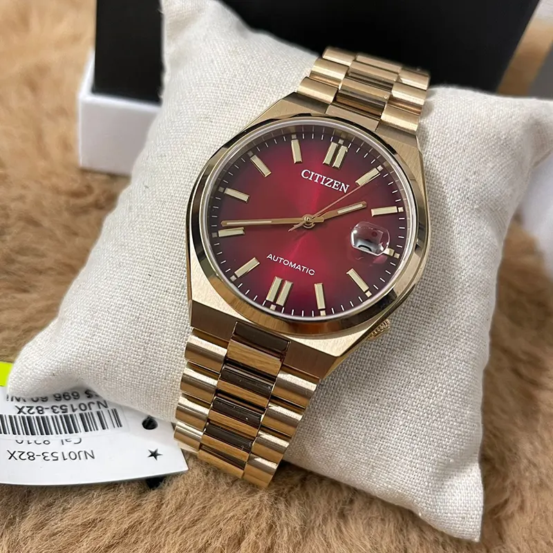 Citizen Tsuyosa Automatic Red Brown Dial Men’s Watch | NJ0153-82X
